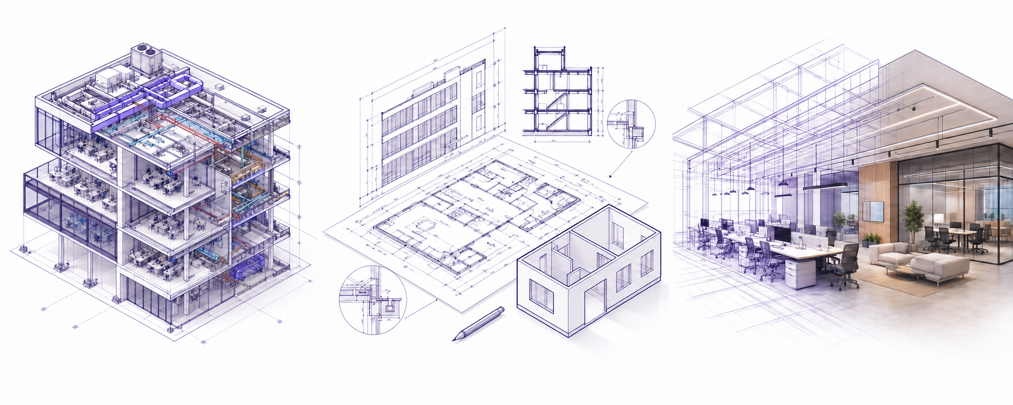 Coordinated multi-storey BIM building model